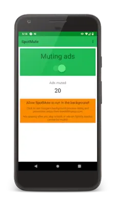 SpotMute android App screenshot 0